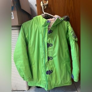Lime green burton coat